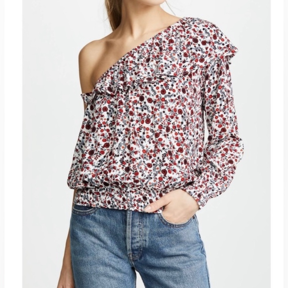 Jack by BB Dakota - Floral One Shoulder Blouse - Sz S